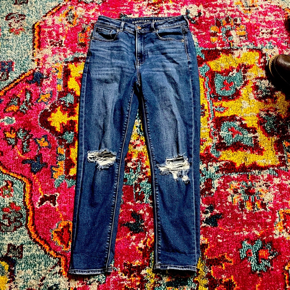 American eagle mom jeans size 2